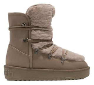 D.Franklin Stivali da Donna Stile Australiano Altezza Media Fodera in Pelliccia Nordic Trk - Stivali per Donna - Moda Casual - Taglia (37) - Modello nordic-trk