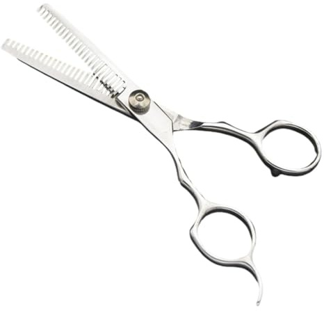 KONTONTY Forbici Professionali da e Parrucchiere 6 Pollici Doppia Dentatura, Strumenti Resistenti alla Ruggine per Taglio e Styling Chioma, Uso in Saloni e Famiglia