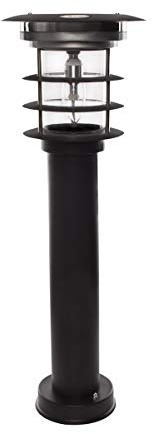 Gama Sonic Solar Pathway Light, Stainless Steel Bollard LED Lamp, Waterproof Outdoor Landscape Lights (GS-214)