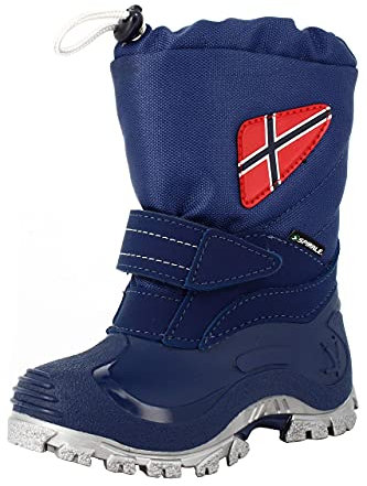 Spirale Morten Kinder Mädchen Jungen Winterstiefel Snowboots blau, Größe:26, Farbe:Blau