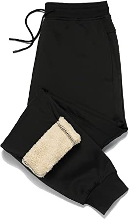 MANLUODANNI Mens Gym Joggers Sweatpants Causal Slim Fit Running Trousers Tracksuit Jogging Bottoms with Double Pocketss Pure Black M