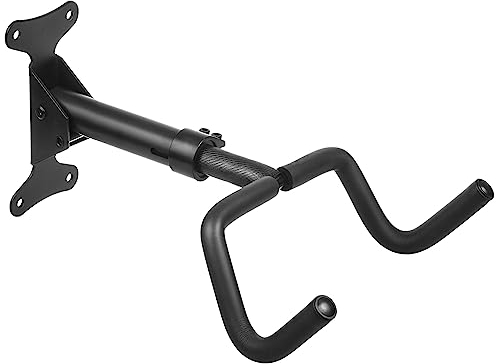 Maclean MC-431 Supporto a parete per bicicletta Portabicicletta orizzontale, acciaio Carico massimo 30 kg Garage Casa Cantina Pieghevole Gancio per Bici