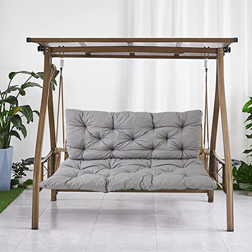 Genérico cojín del Asiento, Columpio de 3 Asientos con Respaldo Columpio para Exteriores Cojines de Asiento de Repuesto Almohadillas Impermeables para tumbonas Cojines Suaves para Banco para Patio, j