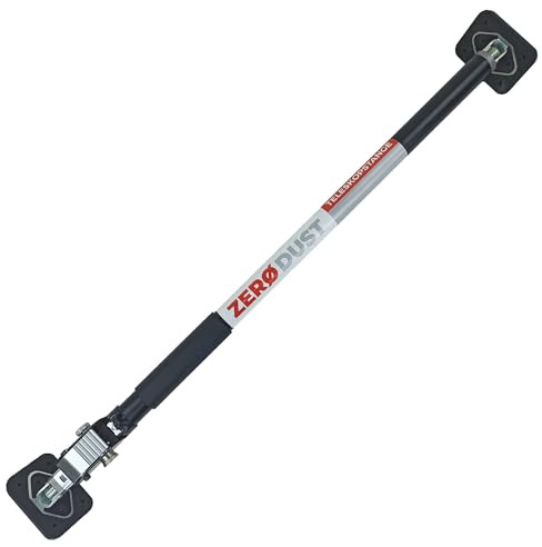 Scorprotect® kompakte Schnellspannstütze/Teleskopstange Klemmstütze schwarz 75 cm - 125 cm