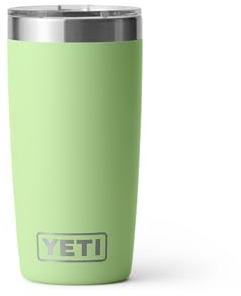 YETI Rambler 10 oz (295 ml) Tumbler with Removable Magslider Lid, Stainless Steel Vacuum Insulated Coffee Cup, Key Lime