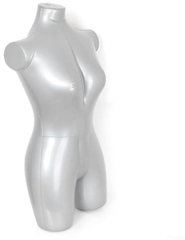 Daaxing Espositore modello manichino femminile, Strumento flessibile mezzo corpo, Espositore compatto portatile per abbigliamento da donna, Modello di busto fittizio