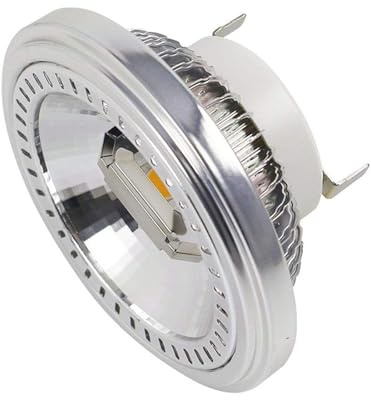JHXHFJXZ 1PC Lampadina riflettore dimmerabile LED AR111 Faretto 12W G53 Testa GU10 Lampadine riflettore for faretti Adatto per garage, magazzini, fabbriche(Warm White)