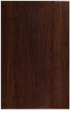 EMMA + OLIVER 30 x 48 Rectangular High-Gloss Walnut Resin Table Top