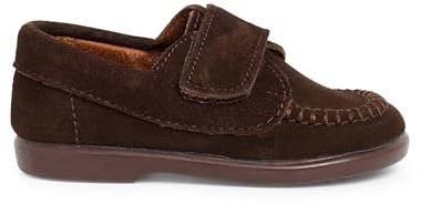 Pisamonas Mocasines Niños Serraje Cinta Adhesiva Talla 26 Color Marrón