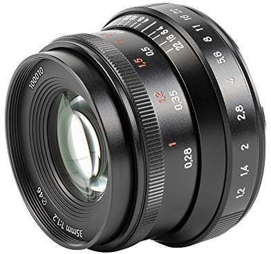 7artisans 35mm f1.2 Mark II APS-C Obiettivo a focale fissa con apertura più grande adatto per Sony A7 A7II A7III (A7M3) A7R A7RIII A7S A7SIII A6000 A6300 A6400 A6500 NEX-3 NEX-3R NEX-5T