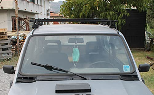 Mont Blanc Barre da tetto per Panda 141 dal 1986 al 2003, portatutto portapacchi portabagagli, portata max 50 Kg, Compatibile con Automobile, Modello 750-1000 - 4x4 - Country Club - Young 510236666