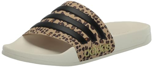 adidas Unisex-Adult Adilette Shower, Off White/Black/Magic Beige, 15