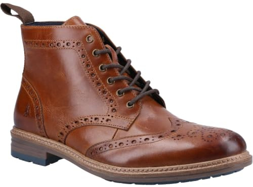 Hush Puppies Male Joshua Brogue Boot, Tan, 10