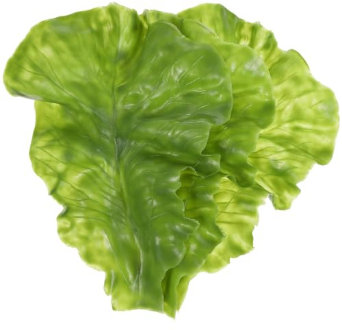 Ciieeo Realistico Di Foglie Di Lattuga Artificiali Set Di 9 Foglie Di Verdure Simulate Per Decorazioni Casa Ristoranti E Negozio Di Ortaggi Supporto Fotografico E Strumento Didattico