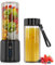 COKUNST Tragbarer Mixer Smoothie Maker to go, 500 ml Mini Standmixer, Leistungsstarker 22000 U/min Smoothie Mixer mit 6 Rostfreien Klingen, mit Reise-Deckel für Küche, Fitnessstudio, Büro