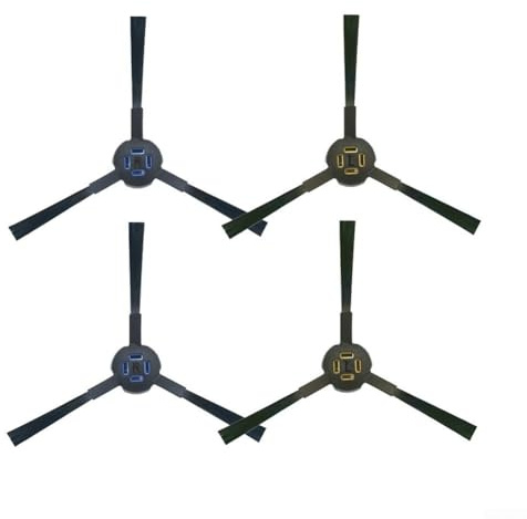 Sisinkal 6 Stück Seitenbürsten für ZACO A10 Staubsauger Wischroboter Ersatzteile Zubehör für ILIFE Robotic Cleaner Home Floor Cleaning