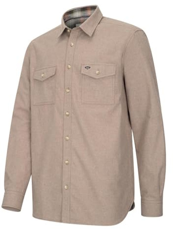Hoggs of Fife MOY Moleskin Shirt LargeLarge Brown