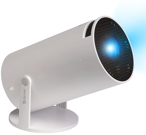 Denver Proyector LED PR-2500 - 2500 lúmenes - Soporte Full HD - HDMI/USB/VGA - Altavoces - Mando a distancia - Proyector para cine en casa - Juegos y presentaciones