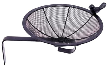 Distributeur De Nourriture Pour Oiseaux,Station Nourrissage Oiseaux Sauvages | Grillage Métallique Renforcé pour Canaris Perruches Moineaux Rougegorges | pour Balcon Jardin Clôture Patio Terrasse Cour