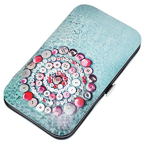 HTL Nähetui | Nähset | Reisenähetui Petrol/Motiv Knöpfe