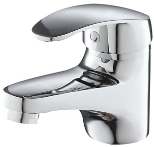 Eridanus Grifo de Lavado para Baño | Grifo Mezclador Cromdo de Lavabo de Aleación de Zinc con Control de Agua Fría y Caliente [style1]