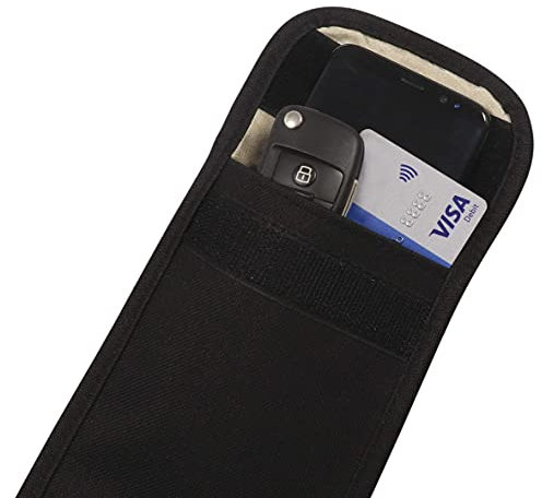 Streetwize Large-Sized Signal Blocker Pouch/Faraday Bag For Keyless/Car Key Fob (Pack of 2)