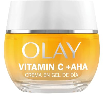 Olay Vitamin C Gel Feuchtigkeitsspendende Tagescreme für das Gesicht, Hautpflege mit Milchsäure (AHA), 99 % reines Niacinamid und Vitamin E. Aufhellende Hautpflege: Anti-dunkle Flecken, einheitlich
