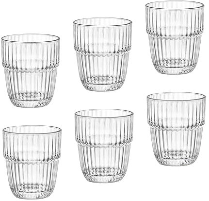 Rocco Bormioli Bormioli Rocco Barshine Lot de 6 verres à vin en acier inoxydable 39,5 cl