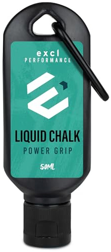 excl Liquid Chalk For Climbing, Sports, Gym, Weightlifting, Pole Dancing. Ultimate Power Grip & Sweat-Free Hands (50ml)