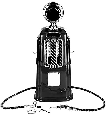 Dispensador de cerveza, 1000 cc, doble pistola, bomba de bebidas de vino, dispensador de bebidas de ABS, dispensador de cerveza, accesorios de bar para el hogar, bares, hoteles (negro)