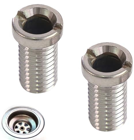 2 Pcs Stainless Steel Sink Bolt - Threaded Screw for Wash Basin Strainer Plug