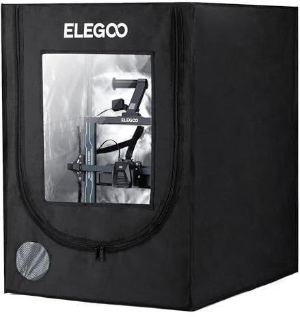 ELEGOO 3D-Drucker-Gehäuse, feuerfeste und staubdichte 3D-Drucker-Abdeckung Konstante Temperatur Zelt für Neptune 3 Pro/Neptune 4/Neptune 4 Pro/Ender 3/Ender 3 V2/Ender 3 S1/Kobra 2
