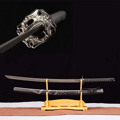Spade da samurai in bambù naturale da 103 cm con fodero, pratica, fatta a mano, Katana da addestramento giapponese per cosplay, esposizione da collezione, decorazioni per la casa, regali, Kendo