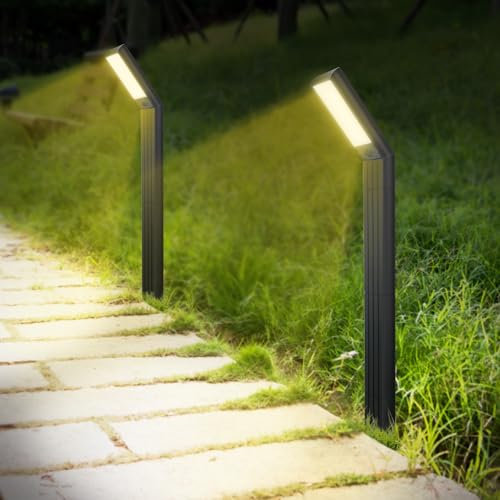 Jefedana Luci Solari da Giardino - IP64 Impermeabile 90 LEDS Staccabile Faretti Solari a LED da Esterno con 1500 mAh Batteria - 3500K per Cortile Vialetto Alberi (2pack)