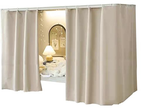 Aisi Bunk Bed Curtains Dorm Room Privacy Canopy Blackout Bunk Bed Drapes for Bottom Bunk Bed