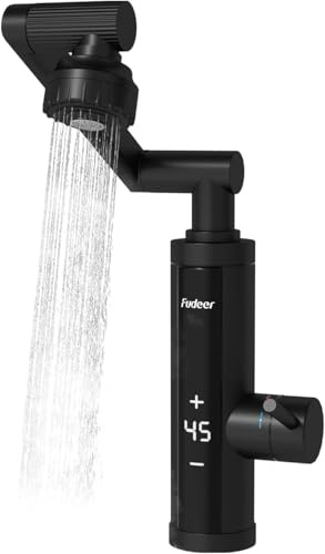 Robinetterie avec chauffe-eau instantané et buse universelle pour cuisine, appareil de robinetterie en acier inoxydable avec chauffe-eau instantané, alimentation numérique, robinet électrique 230V