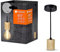 Ledvance Vintage 1906® Pendelleuchte CYLINDER WOOD E27, holz, max. 15W LED, E27 Sockel, Innenraum-Pendelleuchte, runder Baldachin, Kombination mit 1906 Vintage-Lampen, Kombination mit smarten Lampen