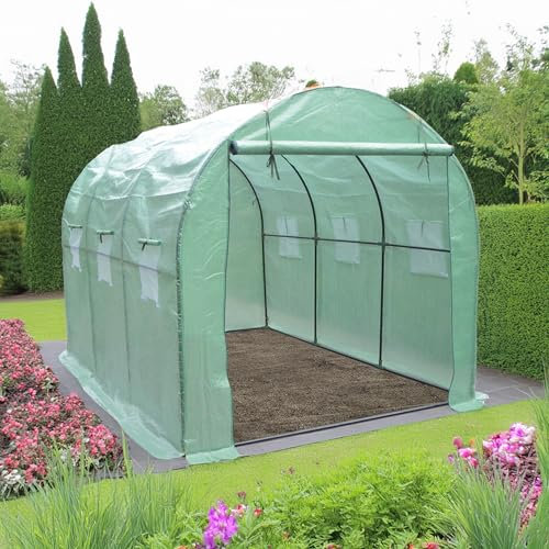 Tunnelgewächshaus, Foliengewächshaus, 198 x 198 x 298 cm