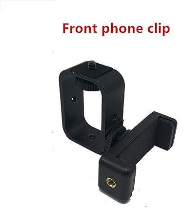 Teleprompter, Tragbarer Prompter, Smartphone-Teleprompter for Nachrichten, Live-Interview, Rede, DSLR-Kameras, Mobiltelefon mit Fernbedienung,für Online-Live-Streaming(Front phone clip)