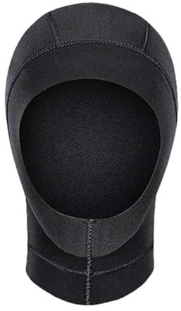 perfk Tauchhaube Kapuze Cap Hut Thermische Kapuze 3mm Neoprenhaube Schwimmhut für Frauen Männer Kajakfahren Schwimmen Kanufahren Wassersport, S