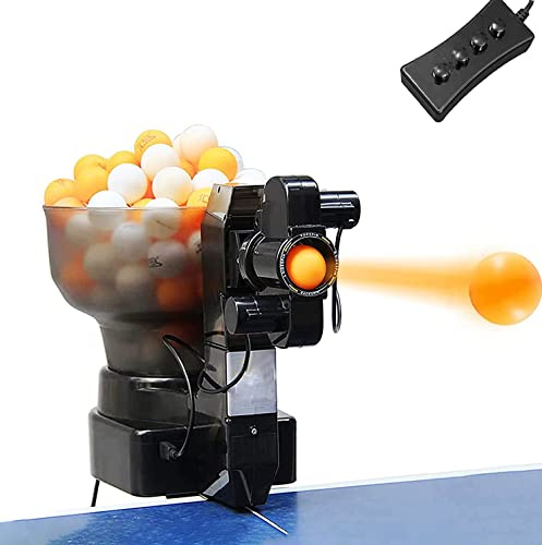 Robot de tenis de mesa automático de entrenamiento con 36 bolas giratorias, máquina portátil de pelotas de ping pong para una práctica mejorada