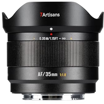 7artisans 35mm f1.8 AF APS-C Auto Focus Prime Standard Lens for Sony E Mount Cameras Like ZVE10 A6400 A6300 A6000 NEX5 NEX6 NEX7,etc.