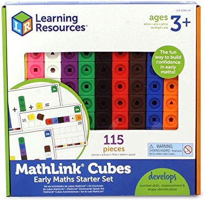 Learning Resources Set di attività con Cubi Mathlink, 102 Pezzi Supporta Mastery Learning, Include 30 attività Suggerite e 100 Cubi, per Bambini di 3, 4, 5+ Anni, Sviluppo Abilità Matematiche Precoce