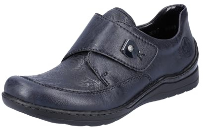 Rieker Chaussons pour Femme 48951, Bleu, 42 EU