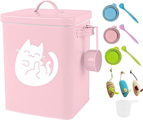 HUIKJI Haustierfutterbehälter, luftdichter Katzentrockenfutterbehälter mit Deckel und Schaufel, Hundefutter Aufbewahrung Dog Food Container Luftdichte Hundefutter Vorratsbehälter