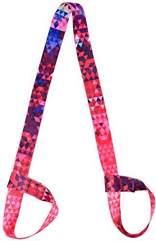 Adjustable Multicolor Yoga Mat Elastic Belt Holder Strap Shoulder Carrier - Non-Slip, Multi-Purpose, Fits All Mat Sizes (4 x 137cm)