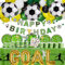SUNBEAUTY 120 Stück Fussball Geburtstag Deko Set, Happy Birthday Banner, Tortendeko Pappbecher, Pappteller, Strohhalme, Tischdecke, Ballon Girlande für Kinder