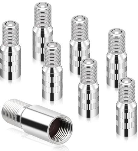 Molain Ventilverlängerung Autoventil, 8 Stück 27mm Autoventil Verlängerung Reifenventilverlängerungen Autoventil Ventil Verlängerung Adapter mit Gewinde für Auto LKW Van Caravan(8)