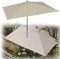 ZYXQQJ Balkonschirm Rechteckig Halbschirm Wasserdicht Balkonschirm Höhenverstellbar Wandschirm Marktschirm 200X100cm, 250X130cm(200x100cm)