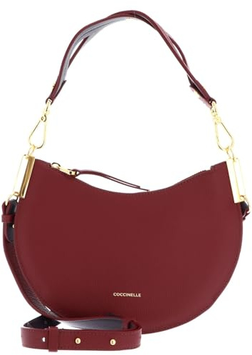 Coccinelle Cuir sac à épaule bandoulière Sunup Shoulder Bag Ribes/Prune framboise